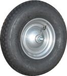 Luftrad D.400mm Radbreite 100mm m.Schlauch,Achse MÜBA