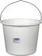 Baueimer 12l weiß PP