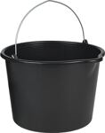 Baueimer 20l m.Tülle schwarz PE