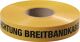 Trassenwarnband Aufdruck Achtung Breitbandkabel B.40mm L.250m gelb