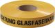 Trassenwarnband Aufdruck Achtung Glasfaserkabel B.40mm L.250m gelb