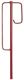 Laterneneisen Berliner Modell 1250x12mm Berliner Modell rot