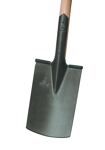 Bauspaten 285x185/180mm Gr.2 Gärtner Form m.Trittschutz u.Eschen-T-Stiel IDEAL
