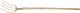 Dunggabel Erntekönig Zinken-L.310mm 4 Zinken norddeutsch geschmiedet,m.Stiel