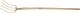 Dunggabel Erntekönig Zinken-L.310mm 4 Zinken süddeutsch geschmiedet,m.Stiel
