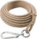 Eimerseil 25m 4-litzig gedreht,m.Schlaufe 18mm BRAUN