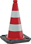 Leitkegel H.510mm 2-tlg.Folienart RA2B Folie G.2,9kg WEMAS