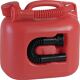 Kraftstoffkanister, NW-Nr.: 4000818956 PREMIUM Inh.5l rot 2, Auslaufrohre rot, 2 Auslaufrohre  