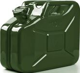 Kraftstoffkanister 10l, NW-Nr.: 4000818966 Olivgrün RAL 6003, Stahlbl.0,9mm L345xB165xH275mm VALPRO  