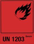Aufkleber GGVS Größe 100x100mm UN1203-Benzin