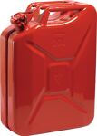 Kraftstoffkanister 20l, NW-Nr.: 4000818989 Feuerrot RAL 3000, Stahlbl.0,9mm L345xB165xH470mm VALPRO  