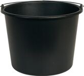 Baueimer GRIPLINE D 12l schwarz Ku.
