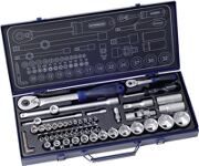 Steckschlüsselsatz CV. 55tlg. 4-32mm 1/4 u.1/2Zoll PROMAT f.4KT-Antrieb