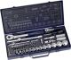 Steckschlüsselsatz CV. 55tlg. 4-32mm 1/4 u.1/2Zoll PROMAT f.4KT-Antrieb
