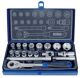 Steckschlüsselsatz CV. 18tlg. 6-24mm 3/8Zoll PROMAT f.4KT-Antrieb