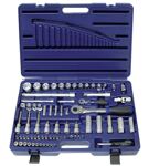 Steckschlüsselkoffer CV. 72tlg.blau 1/4 u.1/2Zoll PROMAT f.4KT-Antrieb