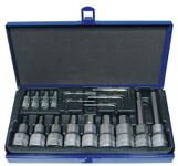 Steckschlüsselsatz CV. 18tlg. 5-17mm 1/4 u.1/2Zoll PROMAT f.Innen-6KT