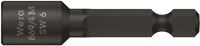 Steckschlüsseleinsatz 869/4M m.6-KT.-Antr.SW 6mm L.50mm m.Magnet WERA