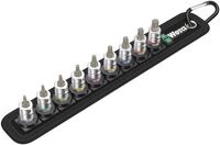 Steckschlüsselsatz Belt 3 9-tlg.1/4 Zoll T8-T40 f.Innen-Torx-Schrauben WERA