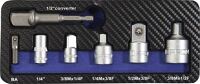 Adaptersatz 7-tlg.1/4-1/2 Zoll inkl.Maschinenadapter PROMAT