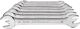 Doppelmaulschlüsselsatz 8-tlg.SW6-22mm CV-Stahl verchr.PROMAT