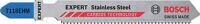 Stichsägeblatt Stainless Steel T 118 EHM Gesamt-L.83mm Zahnt.1,4mm 3 St./Karte