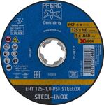 Trennscheibe X-LOCK PSF STEELOX D125x1mm ger.INOX Bohr.22,23mm PFERD