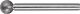 Diamantschleifstift D6xHmm 70mm 6mm D 126 KGL PROMAT