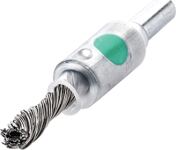 Pinselbürste D.10mm Schaft 6mm Drahtstärke 0,35mm VA 4500min-¹ LESSMANN