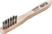 Zündkerzenbürste L.150mm 0,15mm VA-Stahldraht gewellt 3-reihig LESSMANN