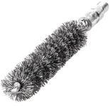 Rohrbürste L.115mm D.18mm VA-Stahldraht gewellt Besatz-L.80mm LESSMANN