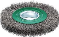 Rundbürste D.200mm Drahtstärke 0,30mm VA gewellt 24-27mm 6000min-¹ 1 LESSMANN