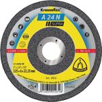Schruppscheibe A 24N Supra D125xS6mm gekr.INOX Bohr.22,23mm KLINGSPOR