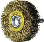 Rundbürste D.80mm 6mm Drahtstärke 0,2mm Messingdraht 19mm 12000min-¹ PROMAT