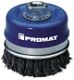 Topfbürste D.80mm Drahtstärke 0,5mm STA 8500min-¹ PROMAT