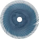 Radialbürstenscheibe RB-ZB Typ C D.75mm K.400 blau 20000min-¹ 3M