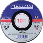 Trennscheibe INOX D125x1mm ger.INOX Bohrung 22,23mm 10er Dose PROMAT