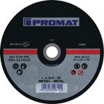 Trennscheibe D115x2,5mm gekr.STA Bohr.22,23mm PROMAT