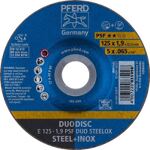 Kombischeibe PSF DUODISC STEELOX D125xS1,9mmKörnung 46 gekr.Bohr.22,23mm PFERD