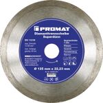 Diamanttrennscheibe D.125mm Bohr.22,23mm Fliesen 7mm PROMAT