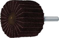 Fächerschleifer Ø60xH30mm K.100 Kombi Vlies/Korund Schaft-D.6mm PROMAT
