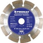 Diamanttrennscheibe D.350mm Bohr.20mm segmentiert 10mm PROMAT