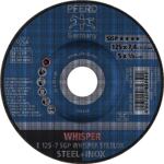Schruppscheibe SGP WHISPER STEELOX D115xS7mm gekr.STA Bohr.22,23mm PFERD