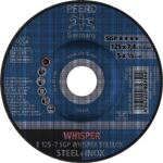 Schruppscheibe SGP WHISPER STEELOX D125xS7mm gekr.STA Bohr.22,23mm PFERD