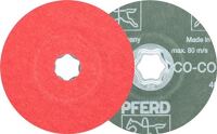 Fiberscheibe COMBICLICK CO-COOL D.115mm K.80 INOX/Alu.Keramikkorn PFERD