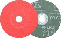 Fiberscheibe COMBICLICK CO-COOL D.125mm K.60 INOX/Alu.Keramikkorn PFERD