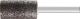 Schleifstift D.8x16mm-Korn 46 Zyl.Schaft 6mm ADW Härte L 6 B PFERD