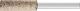 Schleifstift INOX D10xH32mm 6mm Edelkorund ADW 46 ZY PFERD