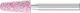 Schleifstift STEEL D16xH45mm 6mm Edelkorund 46 KE PROMAT