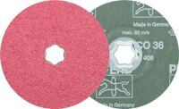 Fiberscheibe COMBICLICK CO D.125mm K.36 Stahl,Guss,Alu.Keramikkorn PFERD